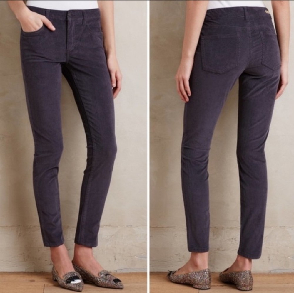 Pilcro Anthropologie Stet Ankle Corduroy Pants Women's 26 Chic Retro Boho